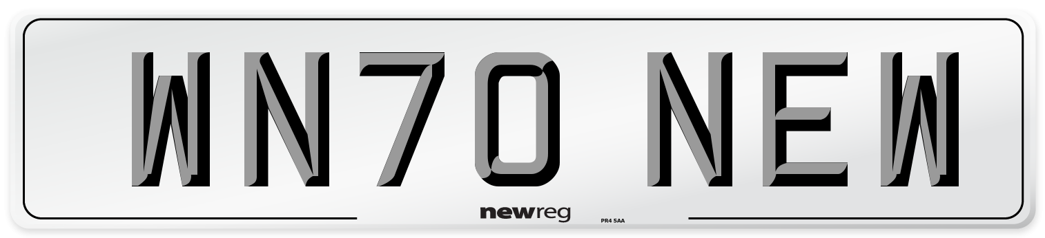 WN70 NEW Number Plate from New Reg